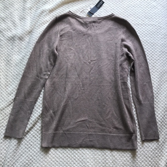 Apt.9 cinder light brown with sheen essential scoop pullover Brand New Size Med. - Picture 2 of 9